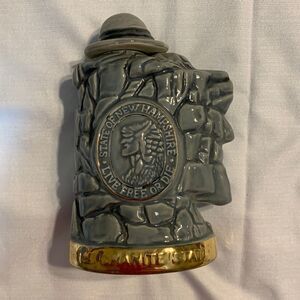 Old man of the mountain collector whiskey decanter 1970's.